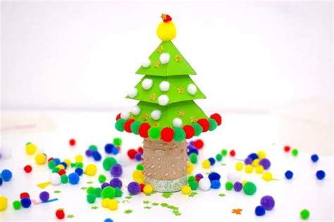 Toilet Roll Christmas Tree Christmas Crafts For Kids