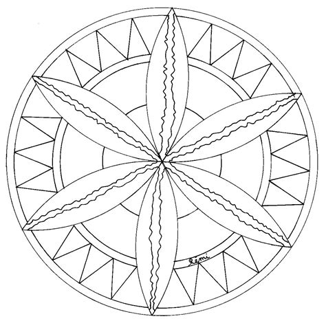 Drawing Mandalas for Kids #124236 (Mandalas) – Printable coloring pages