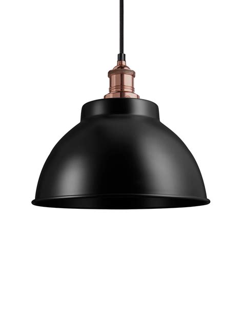 Industrial Brooklyn Dome Black Pendant Light By Industville The Den And Now