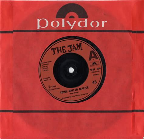 The Jam Town Called Malice Red Injection Moulded Uk 7 Vinyl Single 7 Inch Record 45 561523