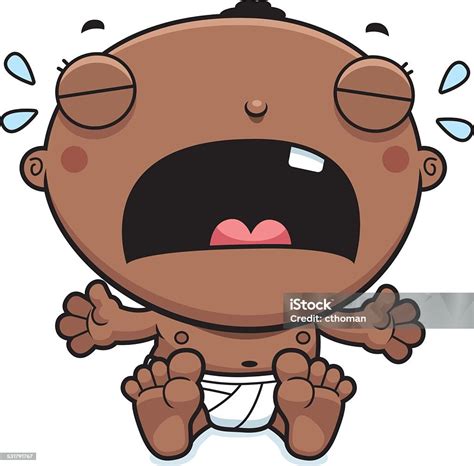 말풍선이 있는 아기 울음소리 남자아이 울음에 대한 스톡 벡터 아트 및 기타 이미지 울음 만화 신생아 Istock