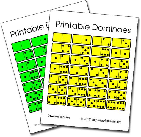Printable Dominoes Pdf