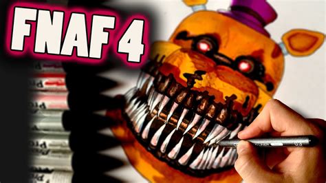 How To Draw Nightmare Fredbear From Fnaf 4 Step By Step Video Lesson