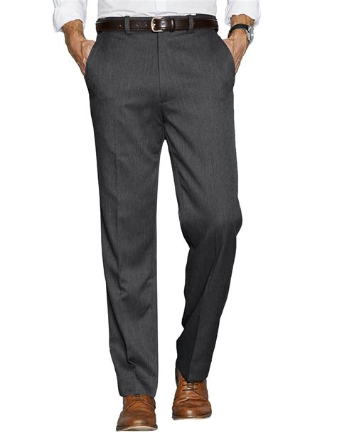 Mens High Waisted Lined Formal Trousers