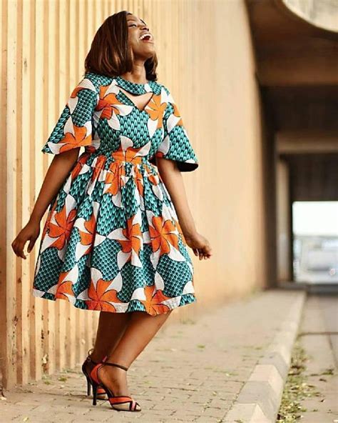 African Print Flare Midi Dress Cut Out Dress Ankara Ankara Print African Dress Handmade