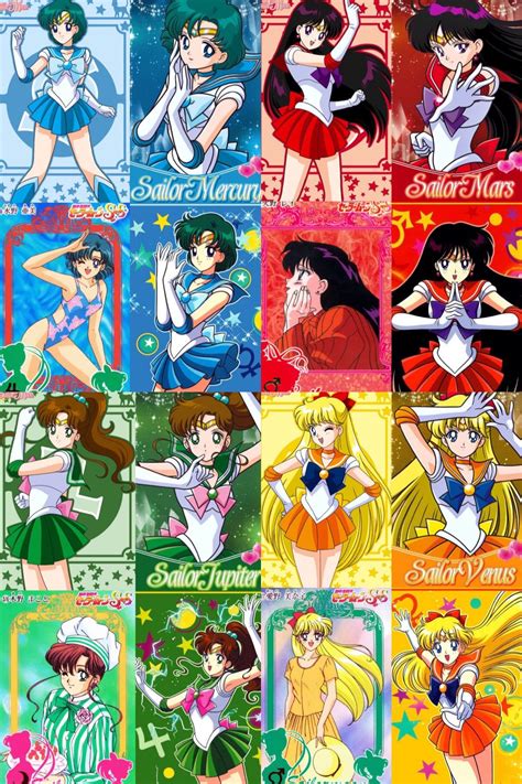 Collaged Scouts Sailor Chibi Moon Sailor Moon Character Sailor
