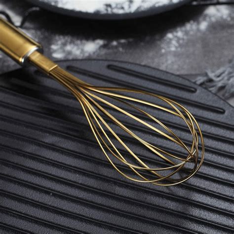 Reanea Gold Whisk Set Of 3 Stainless Steel 8 10 12 Beater Wire