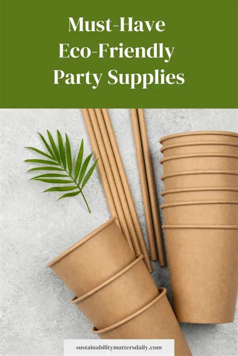 Must Have Eco Friendly Party Supplies For The Big Day