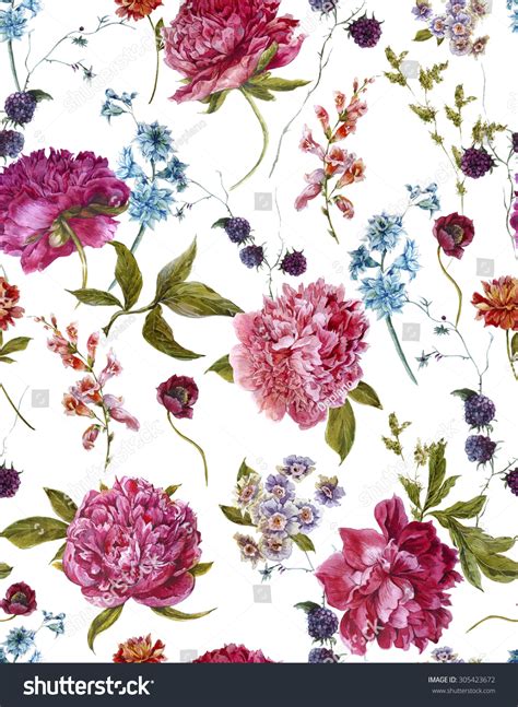 When you make a purchase from our shop you will receive an email from etsy with a link for you to be able to download your new products. Gentle Summer Floral Seamless Pattern Burgundy Stock ...