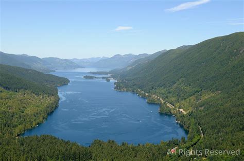 Overflightstock The North Arm Of Cowichan Lake View Looking West