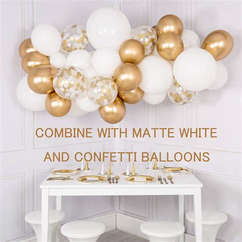 Buy Metallic Gold Balloons 12 Inch 50pcs Party Balloons Birthday Helium