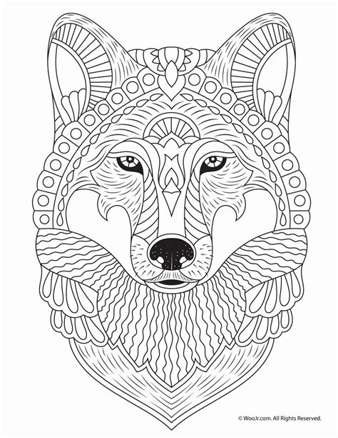 Full Wolf Mandala Coloring Pages Coloring Pages