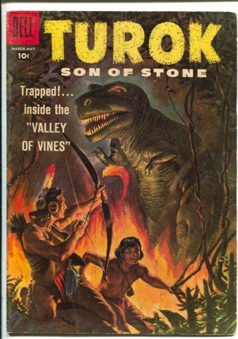 Turok Son Of Stone 11 1958 Dell Pre Histoic Indian Adventures Dinosaur