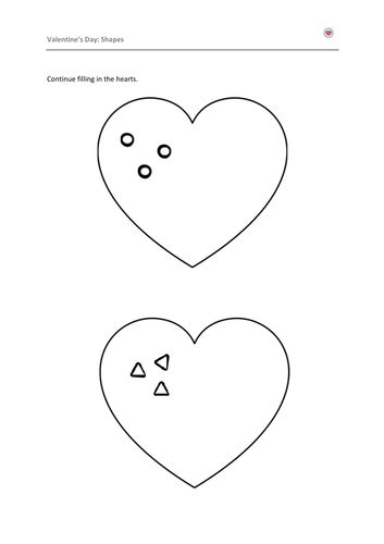 Valentines Day Shapes Teaching Resources