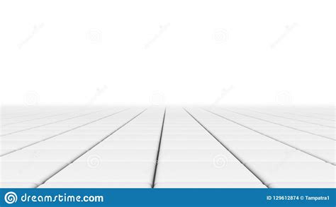 White Tile Flooring Architecture Pattern Texture Background 3d