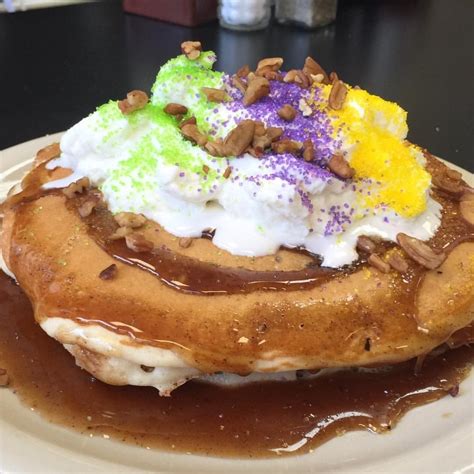 Get a taste of the big easy with the best recipes for mardi gras. King Cake Pancakes! | Eat, Food, Unique restaurants