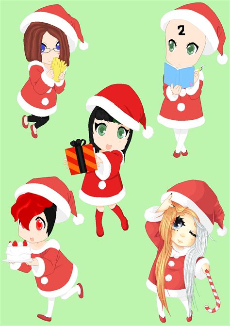 Closed Chibi Christmas Collab By Clgbases On Deviantart