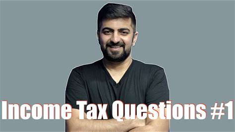 Income Tax Questions For November 2018 1 YouTube