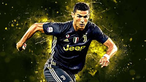 Download Cristiano Ronaldo With Graphic Effects Football Pc Wallpaper