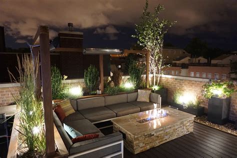 Rooftop Deck With A View Lakeview Chicago Il Landscape Design