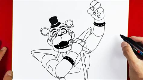How To Draw Freddy Security Breach Five Nights At Freddy S Youtube