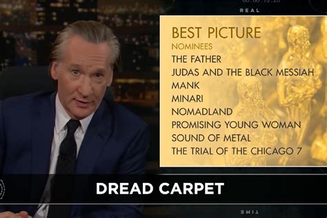 The lord of the rings: Bill Maher Criticizes "Sad" 2021 Oscar Nominations & Gavin ...