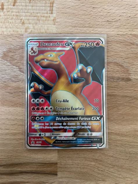 Carte Pokemon Dracaufeu Gx Full Art Promo Fr Sm60 Etat Excellent Eur 18