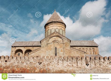 This page was last revised on february 11, 2018. Stone Walls On Historical Svetitskhoveli Cathedral, Built ...
