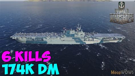 World Of Warships Enterprise 6 Kills 174k Damage Replay