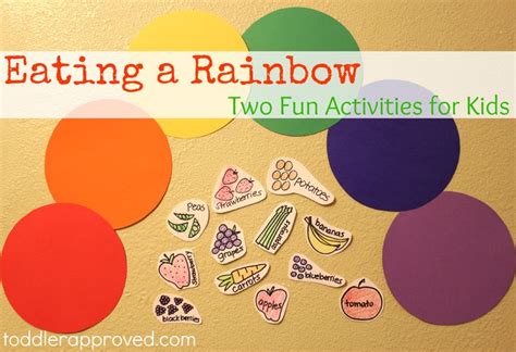 My other post focused on toddler activities that they could do independently. Eating a Rainbow: Two Fun Activities for Kids | Toddler ...