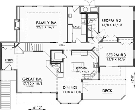 Sloping Lot House Plans Daylight Basement House Plans Luxury