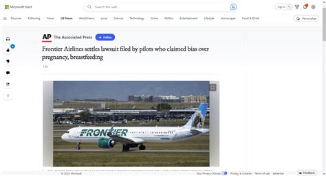 Frontier Airlines Settles Lawsuit Filed By Pilots Who Claimed Bias Over Pregnancy Breastfeeding