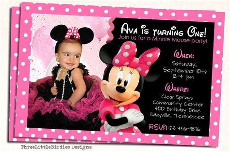 Minnie Mouse Invitation Imagui