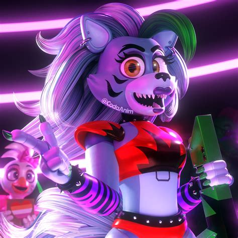 Coda On Twitter Here S A Render Of Roxanne Wolf Completing The Fnaf Security Breach Models I