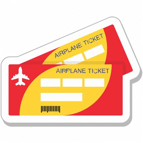 Air Ticket Airplane Plane Ticket Ticket Travelling Icon Download