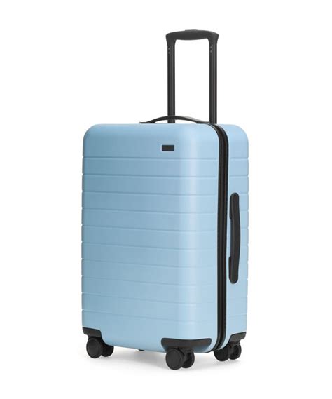 Away Bigger Carry On In Sky Away Carry On Light Blue Suitcase Luggage