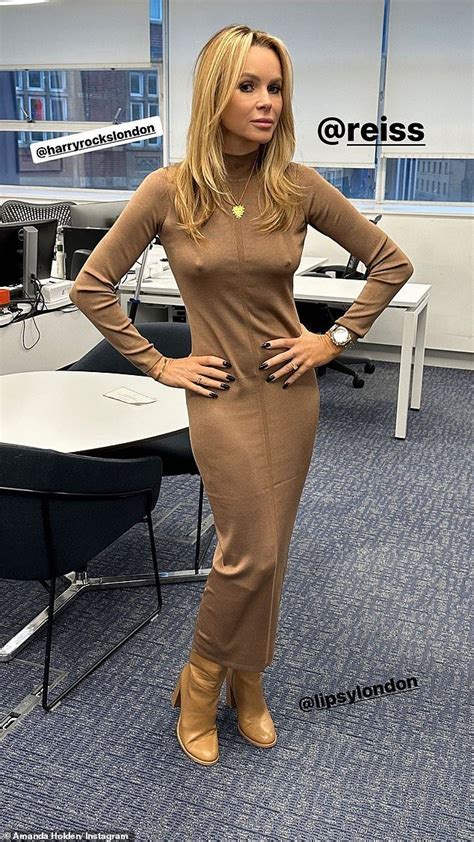 andrew tate defends amanda holden s braless outfit as she stuns in midi