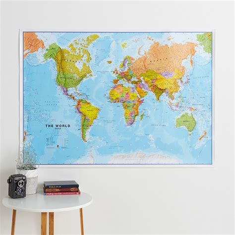 World Wall Map Political