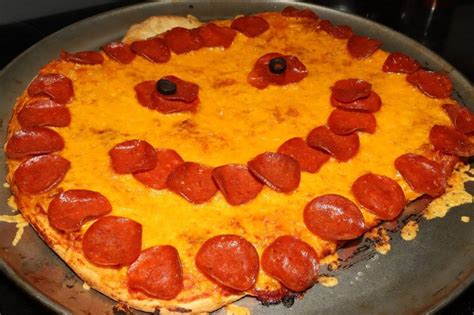 Pumpkin Shaped Pepperoni Pizza For The Love Of Food