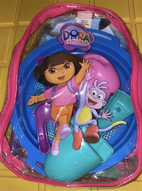 Dora The Explorer Boots Beach Bag Clear Plastic Backpack 11” New 998 Picclick