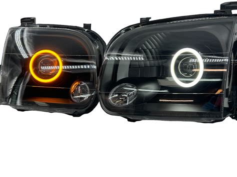 2000 2007 Toyota Tundra Black Halo Projector Headlights