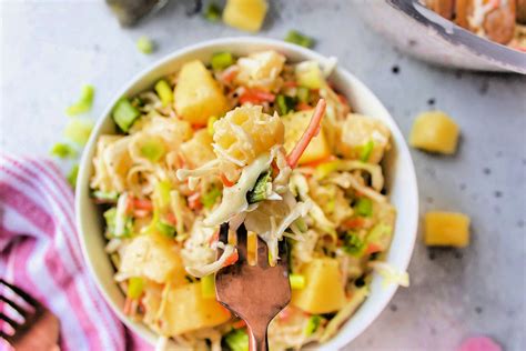Pineapple Coleslaw Recipe Reluctant Entertainer