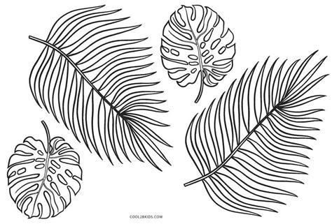 Palm leaf template printable unique a lot palm trees coloring. Free Printable Leaf Coloring Pages For Kids