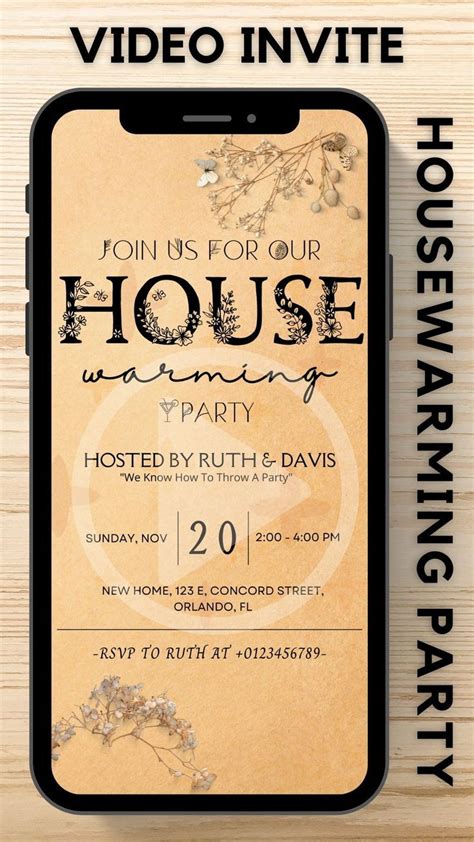 Housewarming Party Invitation Template