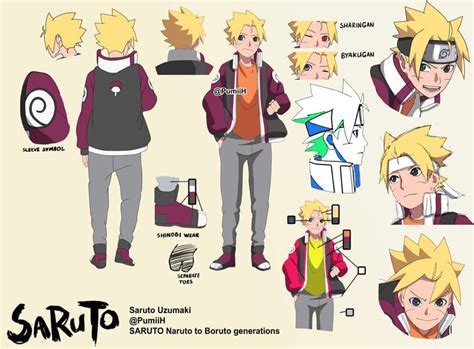 Saruto Designs Boruto Personagens Naruto Filhos Personagens De Anime