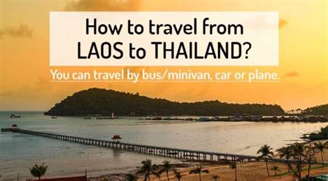 Laos To Thailand Transport Northern Vietnam