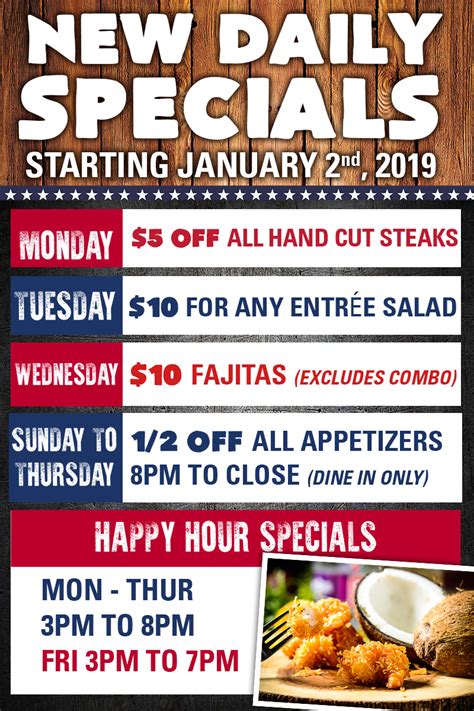 Promotions The All American Steakhouse And Sports Theater