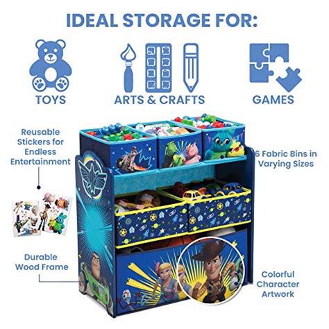 Delta Children Design And Store 6 Bin Toy Storage Organizer Disney
