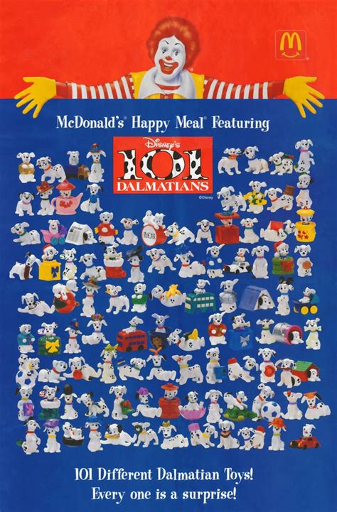 Find great deals on ebay for mcdonalds 1995 happy meal toy. McDonald's Happy Meal Toys 1996 - 101 Dalmatians - Kids Time