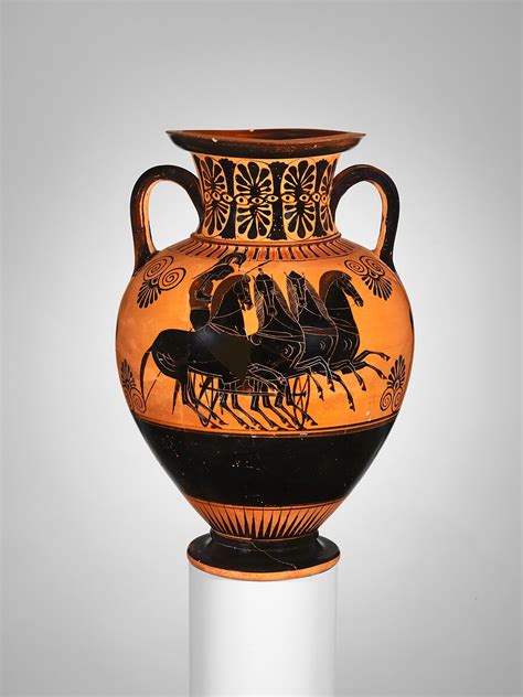 Terracotta Neck Amphora Jar Greek Attic Archaic The Metropolitan Museum Of Art